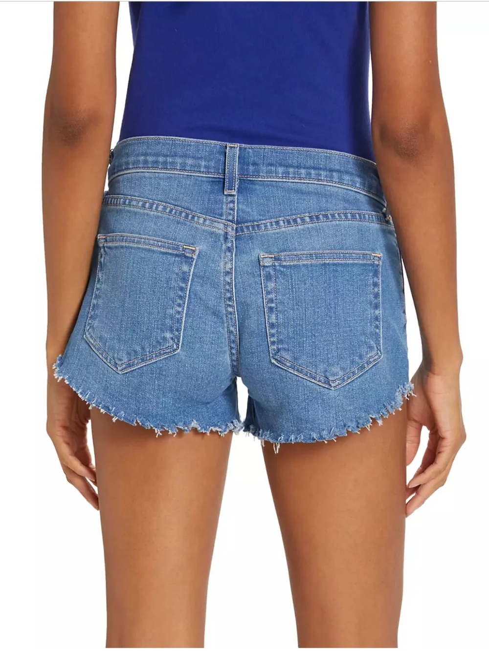 L'AGENCE Zoe Raw Hem Jean Shorts Size 28 - Picture 2 of 7